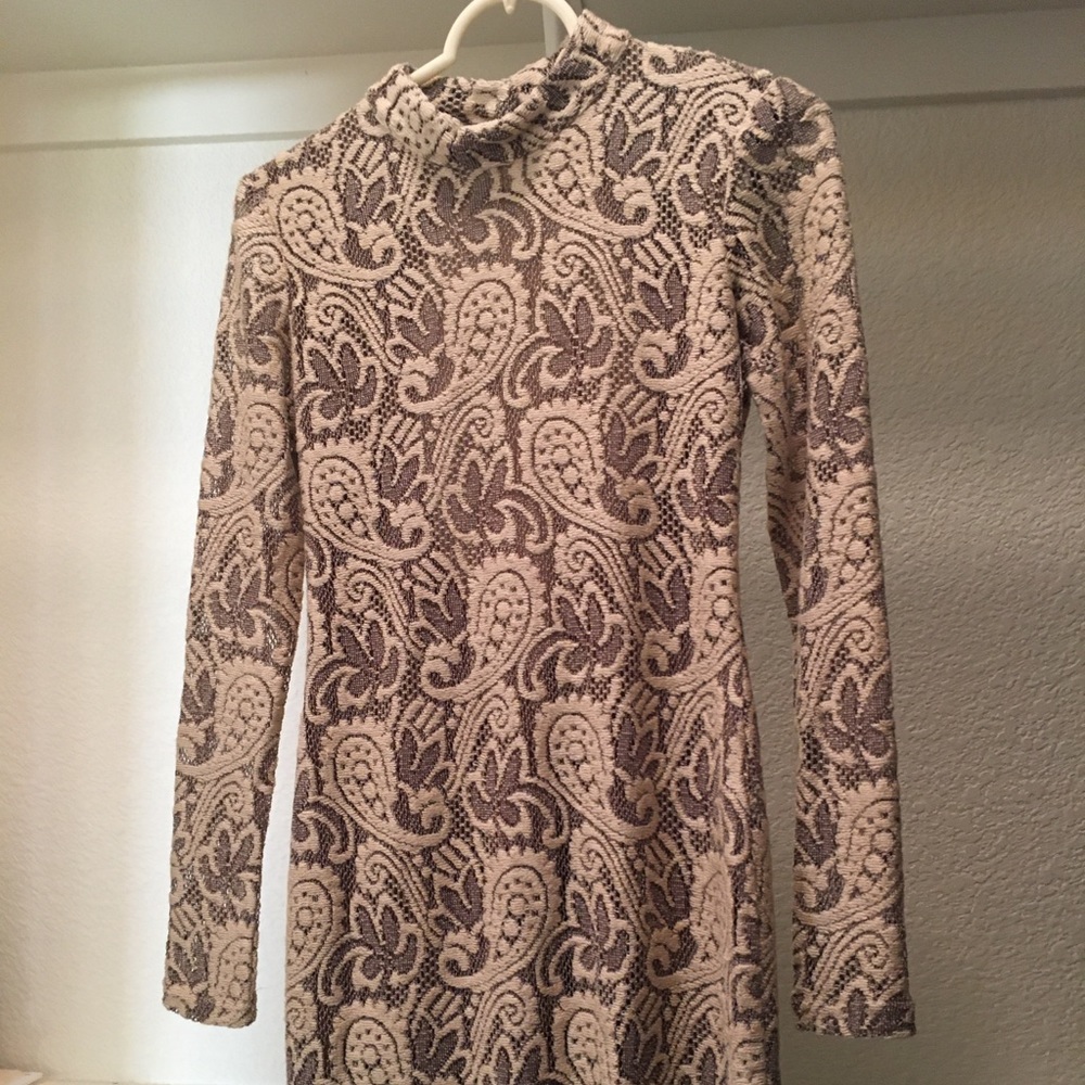 Pins and Needles mini lace o dress with open back